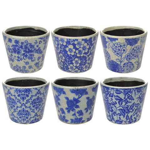 Vintage Blue Pots