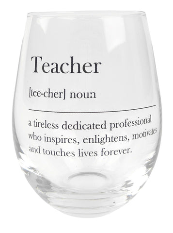 Teacher Drinking Glass