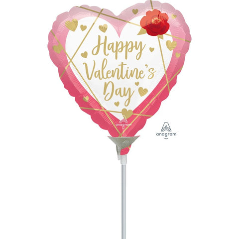 Happy Valentine's Day Foil Balloon | Pink